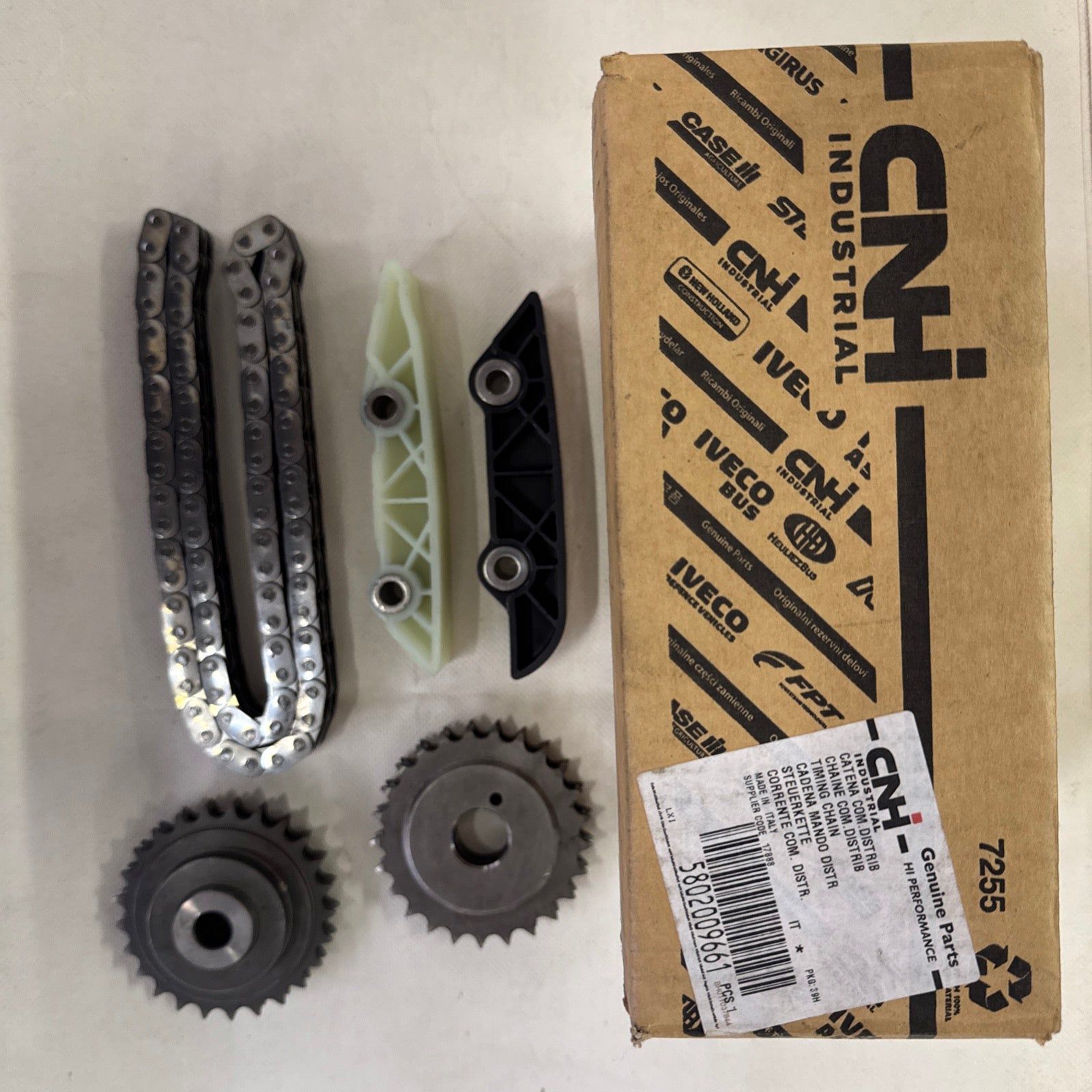 KIT CATENA DISTRIBUZIONE ALBERO GOMITI ORIGINALE IVECO DAILY COD. 5802009661