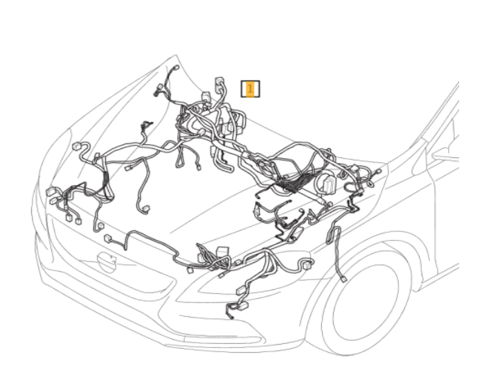 CABLAGGIO MOTORE / ABITACOLO USATO VOLVO V40 cod. 31343881