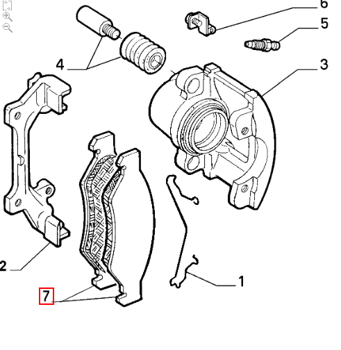 KIT PASTIGLIE FRENO ANTERIORI ORIGINALI FIAT - ALFA ROMEO - LANCIA COD. 71752995