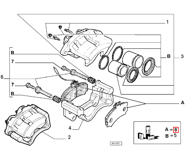 KIT PASTIGLIA FRENO ANTERIORI ORIGINALI FIAT DUCATO - PSA COD. 77362212