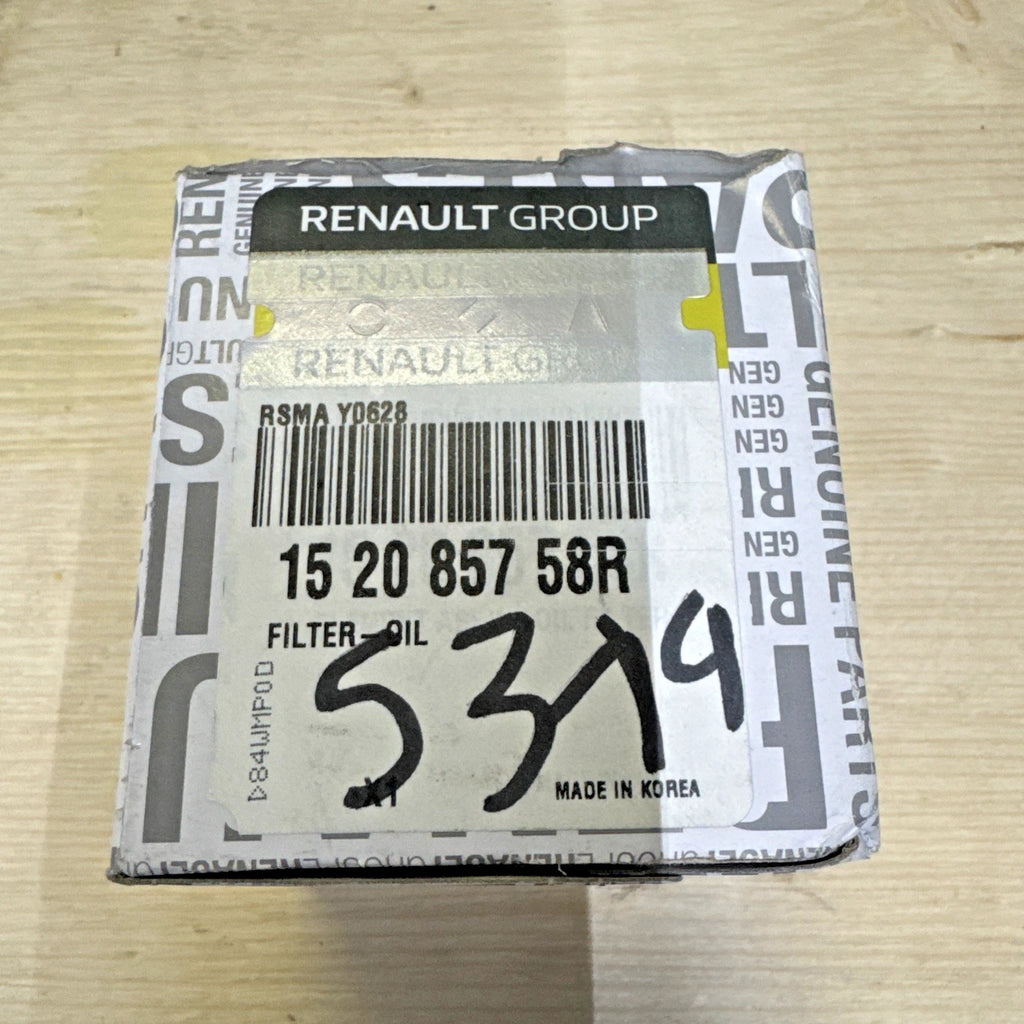 FILTRO OLIO ORIGINALE RENAULT CLIO, MEGANE, ECC DACIA DOKKER, DUSTER  152085758R