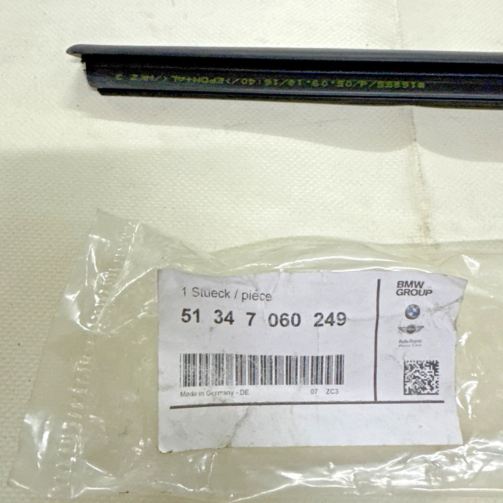 RASCHIAVETRO ESTERNO PORTA POSTERIORE SINISTRO BMW SERIE E  E90 COD. 51347060249