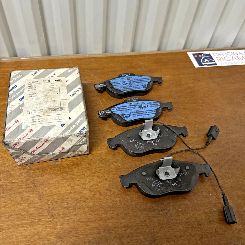 KIT PASTIGLIA FRENO ANTERIORE ORIGINALE PER LANCIA LYBRA 1999 2005 COD. 77362251