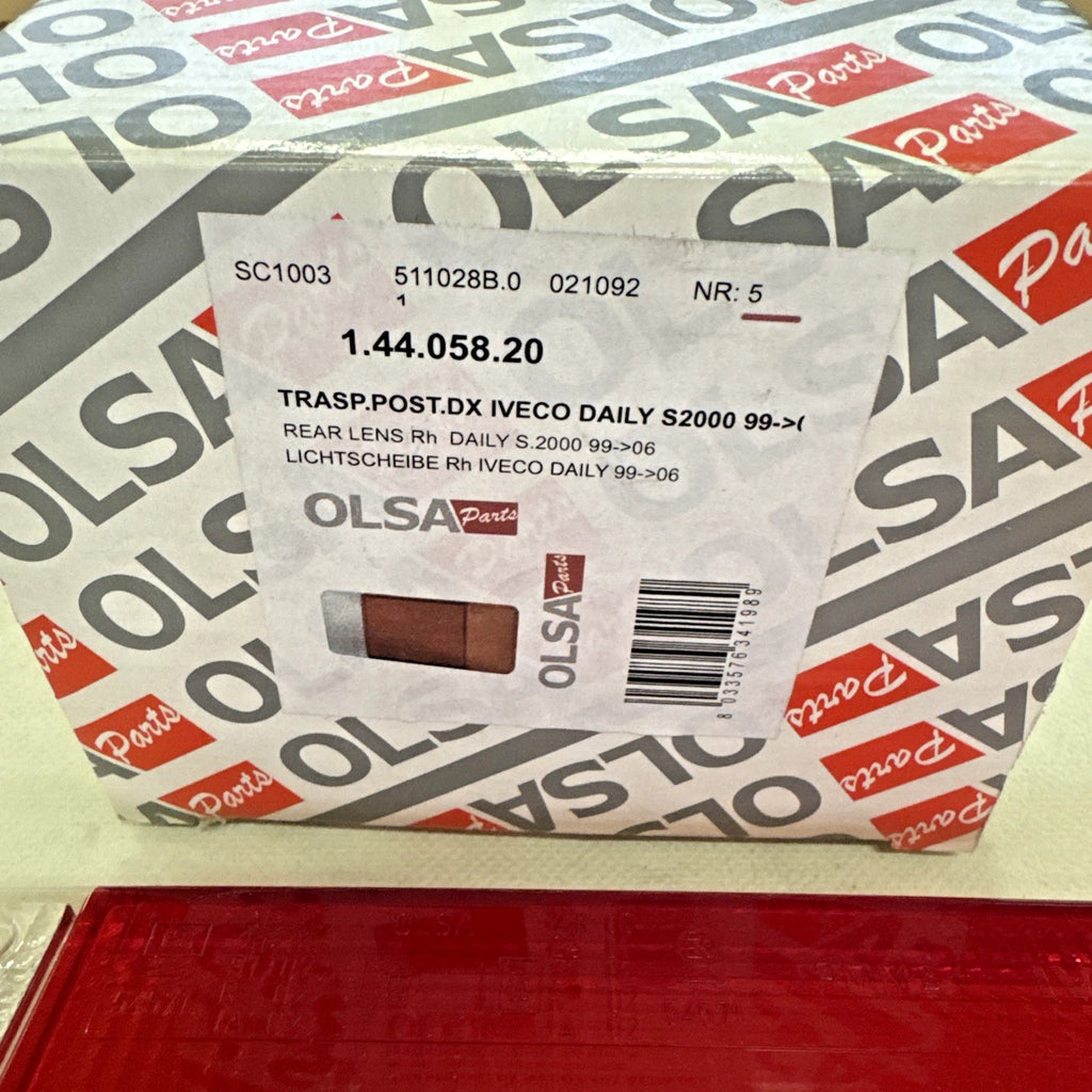 TRASPARENTE DEL FANALE POSTERIORE DESTRO IVECO DAILY 35 C 12 COD. 42471137